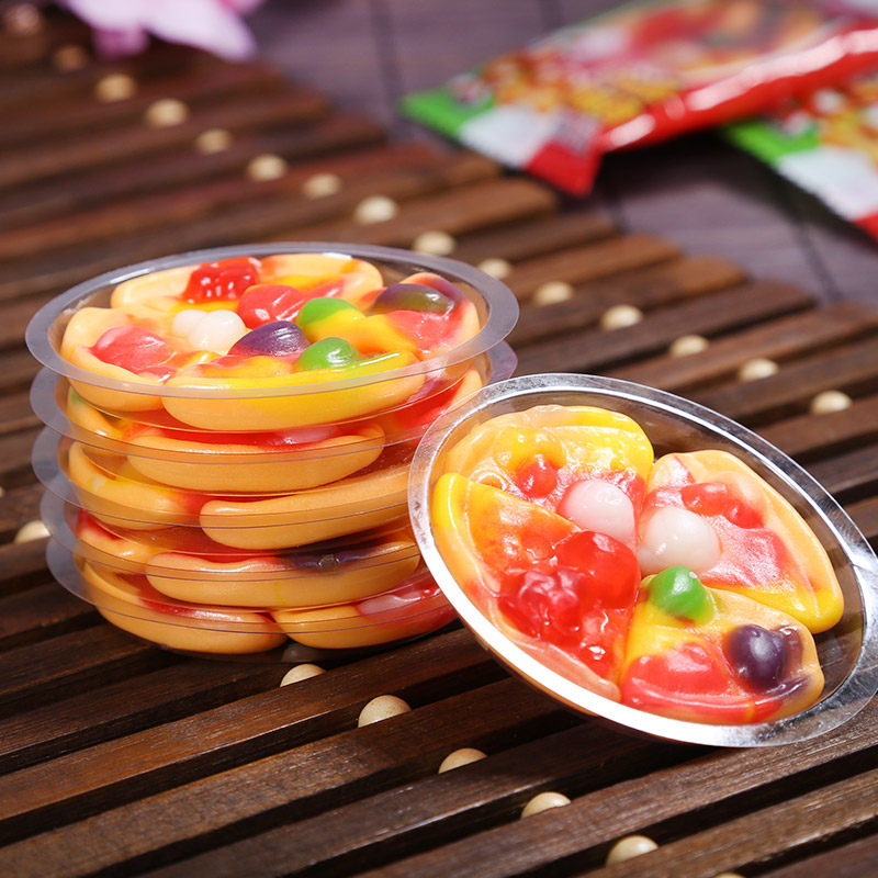 德国trolli口力披萨橡皮糖qq糖水果糖果汁软糖儿童糖果独立小包装