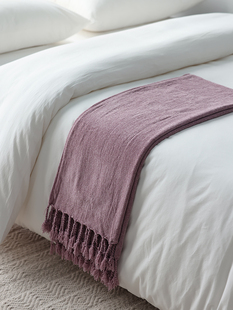 春秋针织装饰沙发休闲盖毯ins北欧风毛毯休闲午睡小盖毯柔软搭巾