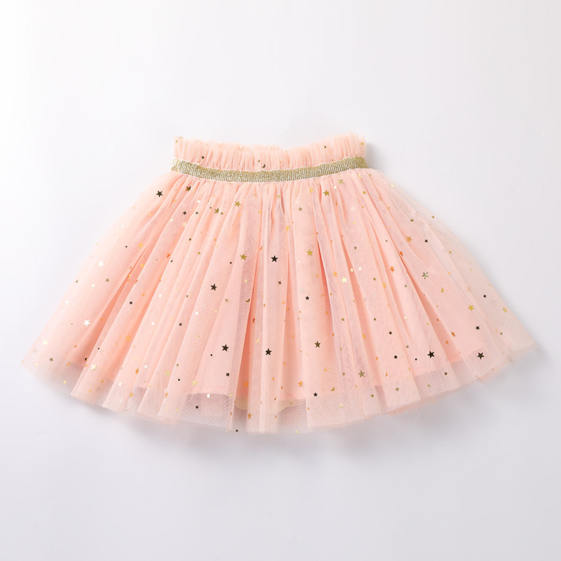 女童半身裙2019新款夏纱裙洋气百褶短裙儿童潮流网纱公主蓬蓬裙潮