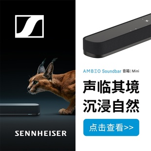 全新上市 森海塞尔AMBEO Soundbar Mini 回音壁音箱无线蓝牙音响