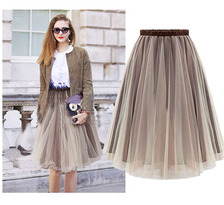 Summer dress organza fashionable joker white gauze skirt|ruв категории Женская одежда, юбка - от Buy2taobao.com для оказания профессиональной услуги покупки агента Taobao