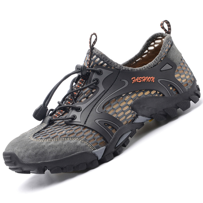 探路者专柜男鞋运动夏季透气网鞋青少年网面鞋户外溯溪鞋水陆两用