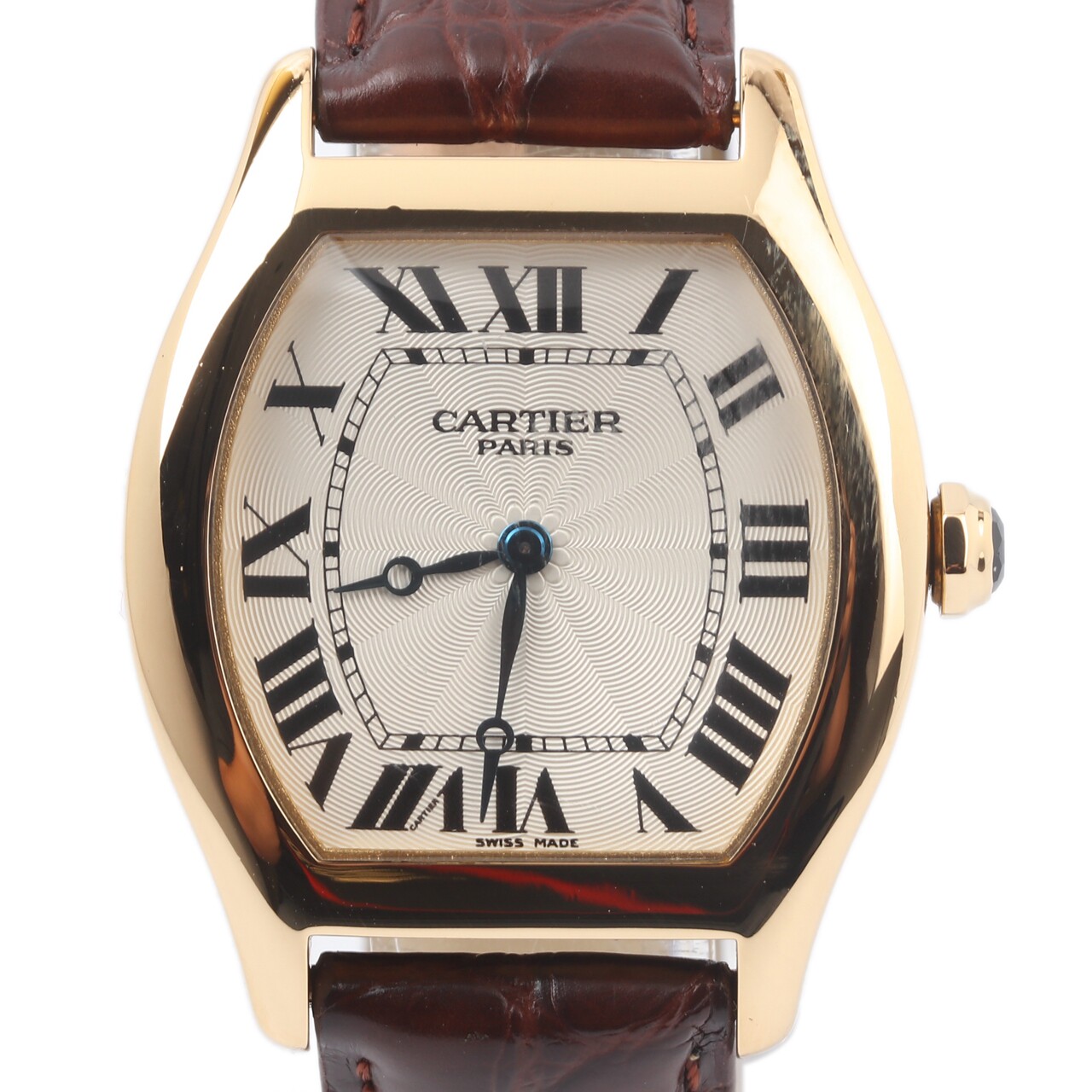[9.5新]卡地亚cartier中性手动机械表龟背系列