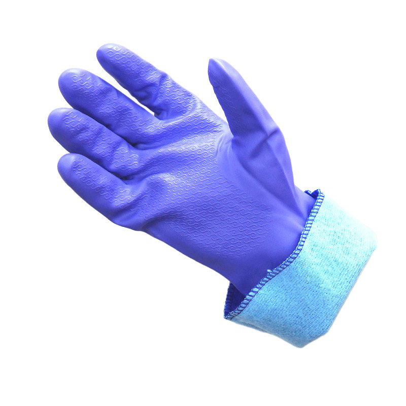 加绒保暖防水橡胶手套耐用洗碗绒里洗衣服塑胶皮家务加厚劳保洗衣