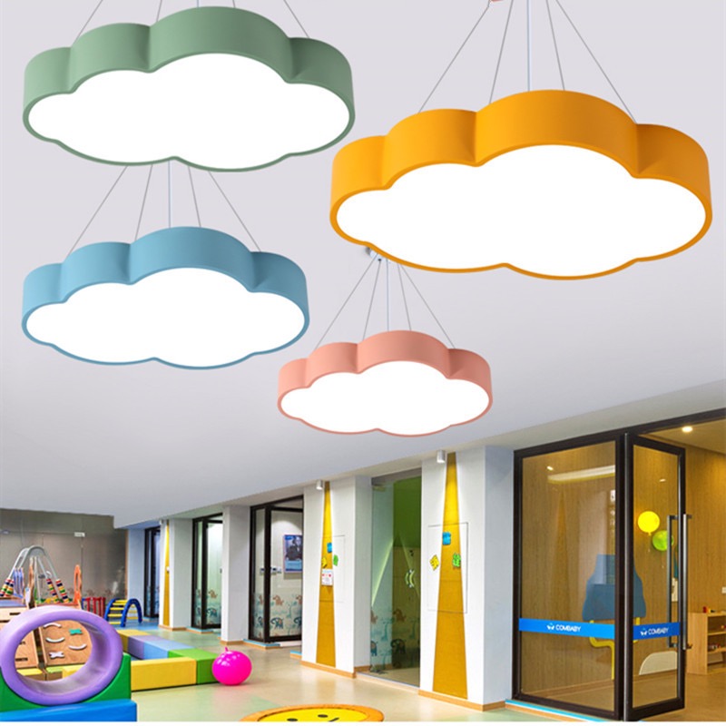 创意卡通幼儿园教室过道云朵灯舞蹈房母婴店吊顶白云造型儿童吊灯