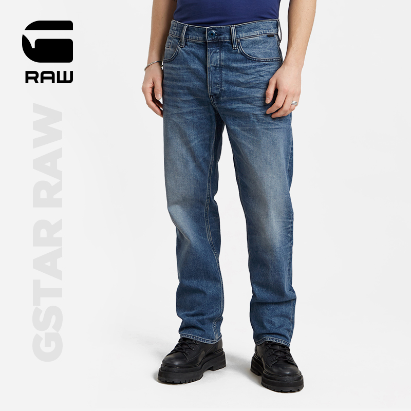 G-STAR RAW弹力男士潮流直筒2024新款Dakota夏季中腰牛仔裤D23691