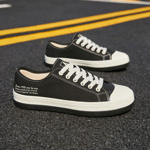 人本厚底帆布鞋男图片