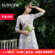 SUNVIEW尚约连衣裙春装2024女新潮流简约收腰甜美仙裙子