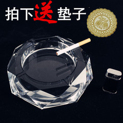 实用水晶烟灰缸 八角形玻璃烟缸 欧式创意个性礼品 工厂特价批发