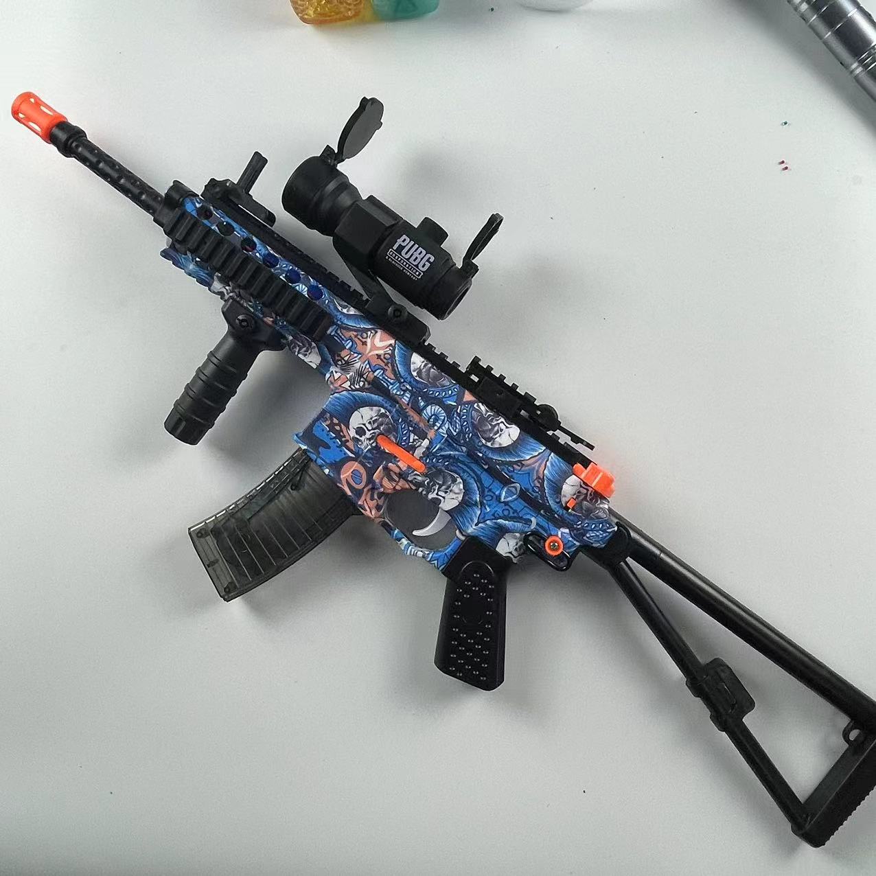 小蜘蛛玩具m416皮肤冲锋枪电动连发儿童玩具软弹男孩电动玩具枪