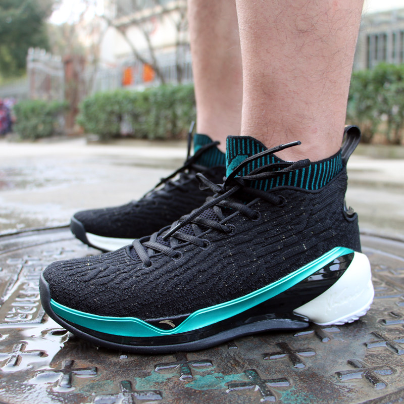 篮球鞋男低帮安踏耐磨防滑