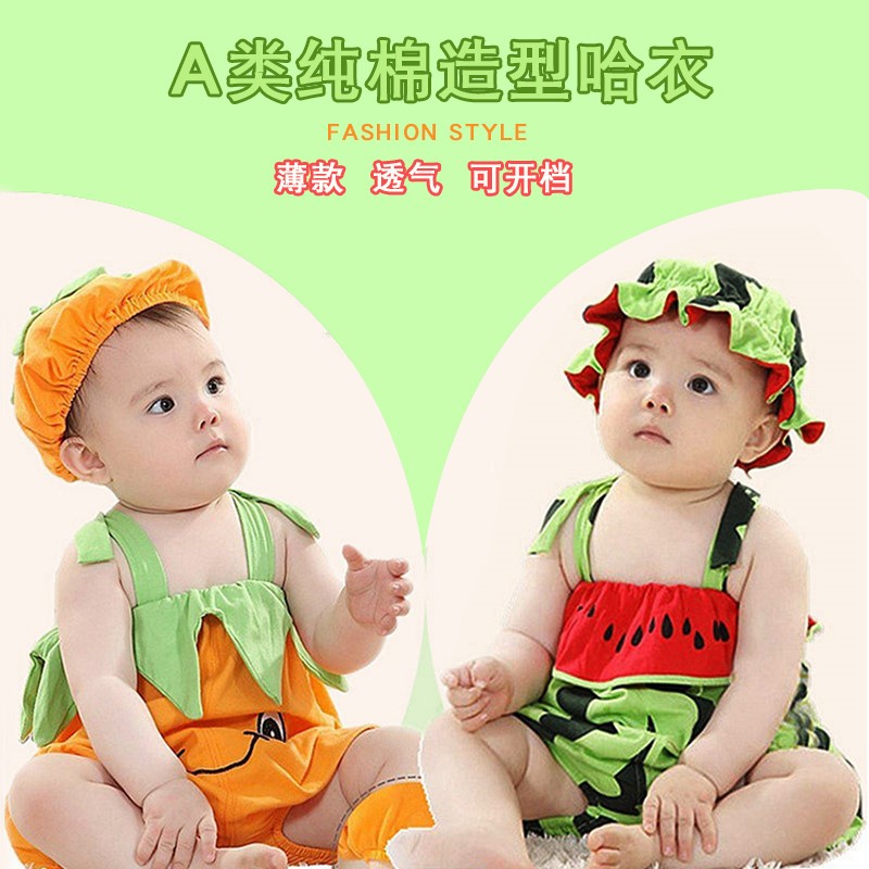宝宝西瓜服夏季可爱连体衣薄款开档宝宝夏装男0一1岁婴儿衣服潮款在类目 童装/婴儿装/亲子装, 连身衣/爬服/哈衣中 - 来自Buy2taobao.com提供专业的淘宝代购服务