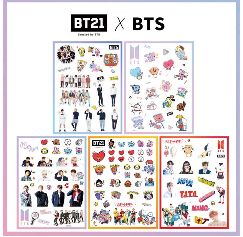 BTS防弹少年团贴纸 贴纸 TATA手账日记本贴纸手机贴纸记号贴在类目 电子词典/电纸书/文化用品, 纸张本册, 贴纸中 - 来自Buy2taobao.com提供专业的淘宝代购服务
