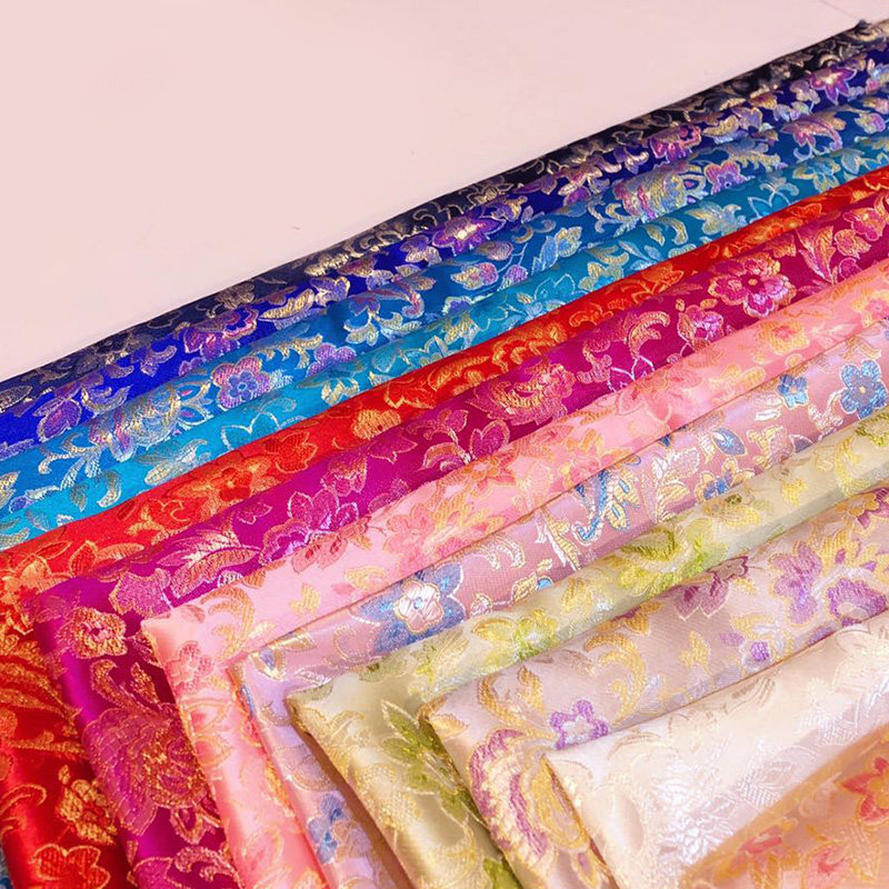 开口笑织锦缎布料服装面料古装手工diycos包包香囊旗袍唐装-泡美丽