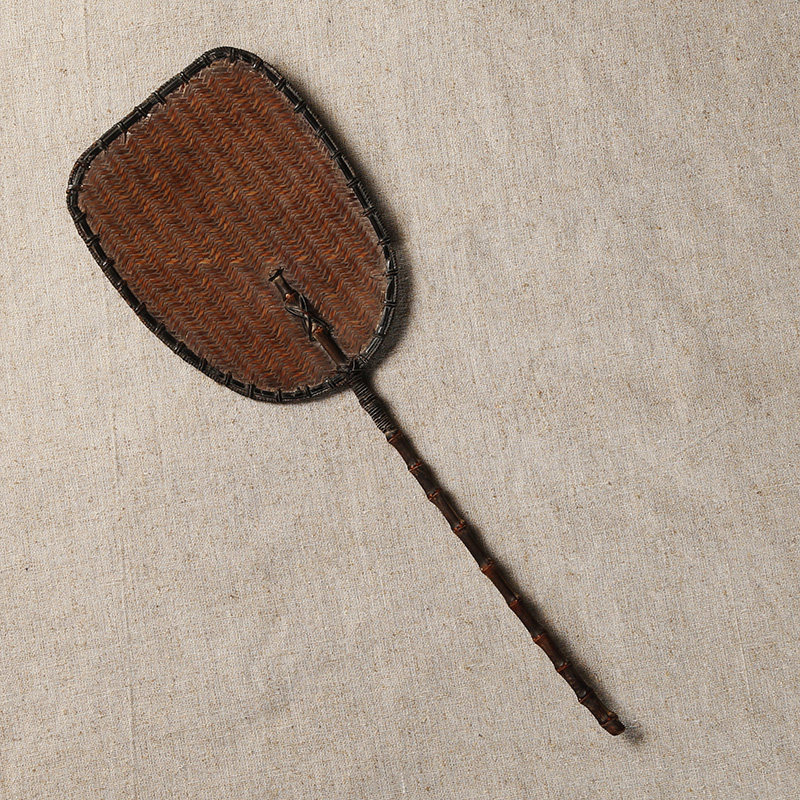 日本凉炉扇竹编小扇子 功夫茶具茶道零配 纯手工日式和风蒲扇清凉