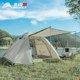 北山狼3-4多人双层铝杆帐篷户外露营防暴雨海边家庭公园野营装备