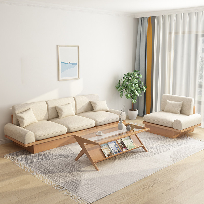 实木沙发冬夏两用