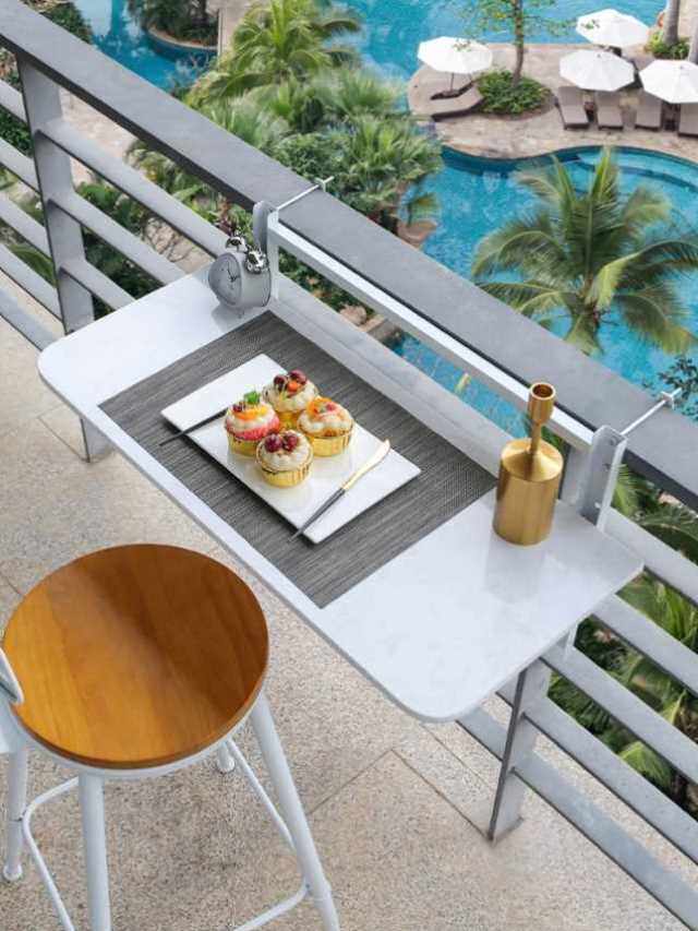 阳台窗户挂桌露台桌子窗边折叠壁挂墙壁隐形桌板护栏悬挂栏杆吧台