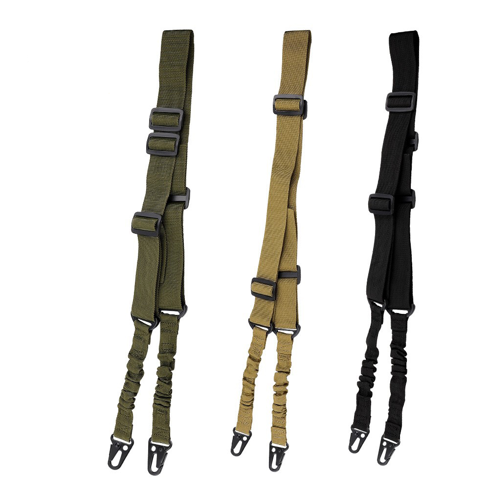 户外战术背带双点任务绳多功能背带挂带军迷安全绳相机攀岩背带