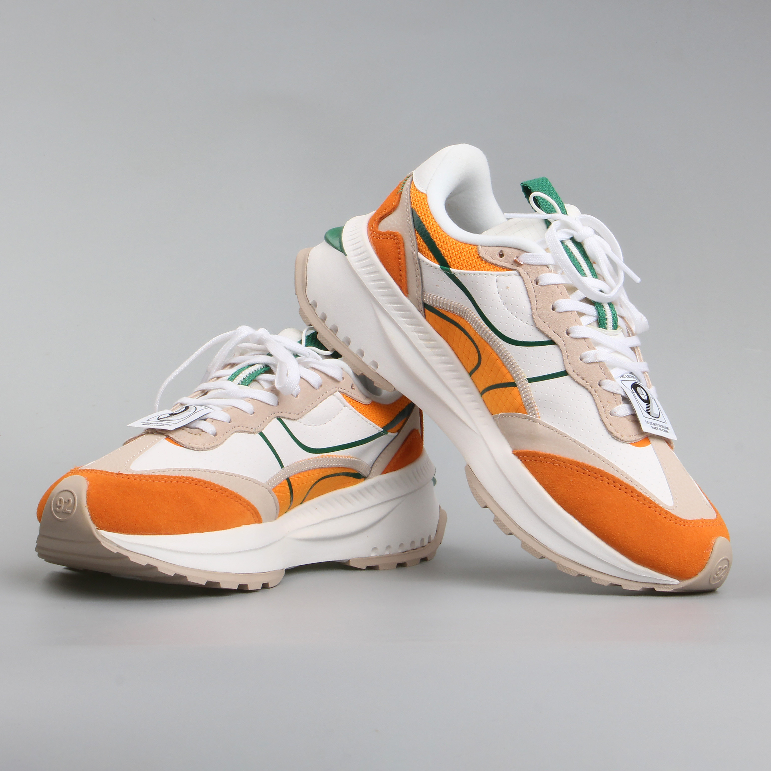 李宁休闲鞋方圆evo男2022春季新款92复古老爹鞋运动鞋子agcr227