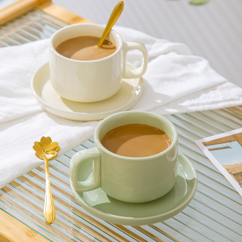 咖啡杯子高档精致下午茶杯具陶瓷马克杯女高颜值日式咖啡杯碟套装