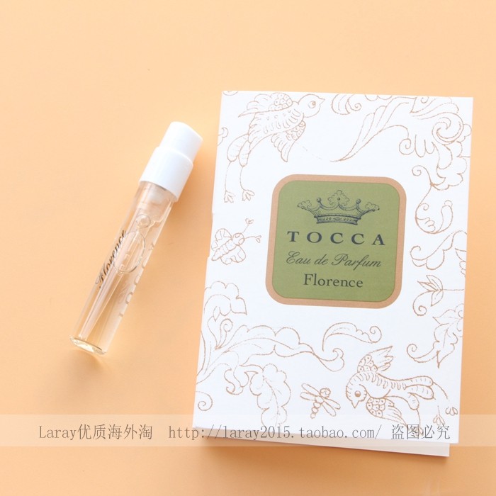 现货 Tocca持久女士淡香水试管小样Florence栀子花 花香调