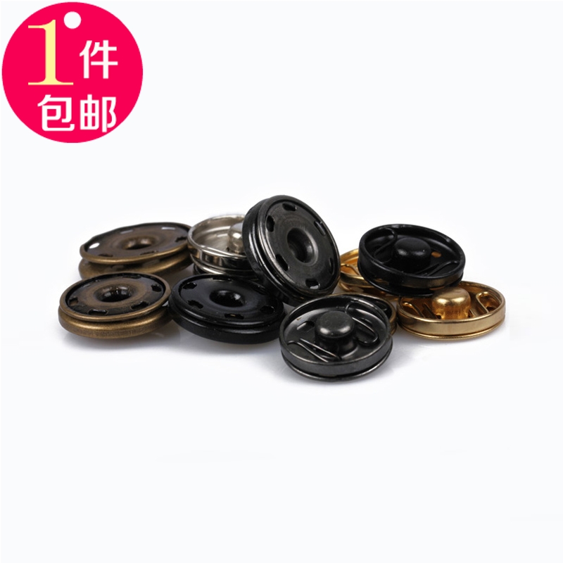 纽扣扣子隐形暗扣按扣铜金属弹簧字母敲扣大衣毛衣装饰配件辅料小在类目 居家布艺, 缝纫DIY材料、工具及成品, 缝纫DIY配件/辅料/配饰, 纽扣中 - 来自Buy2taobao.com提供专业的淘宝代购服务