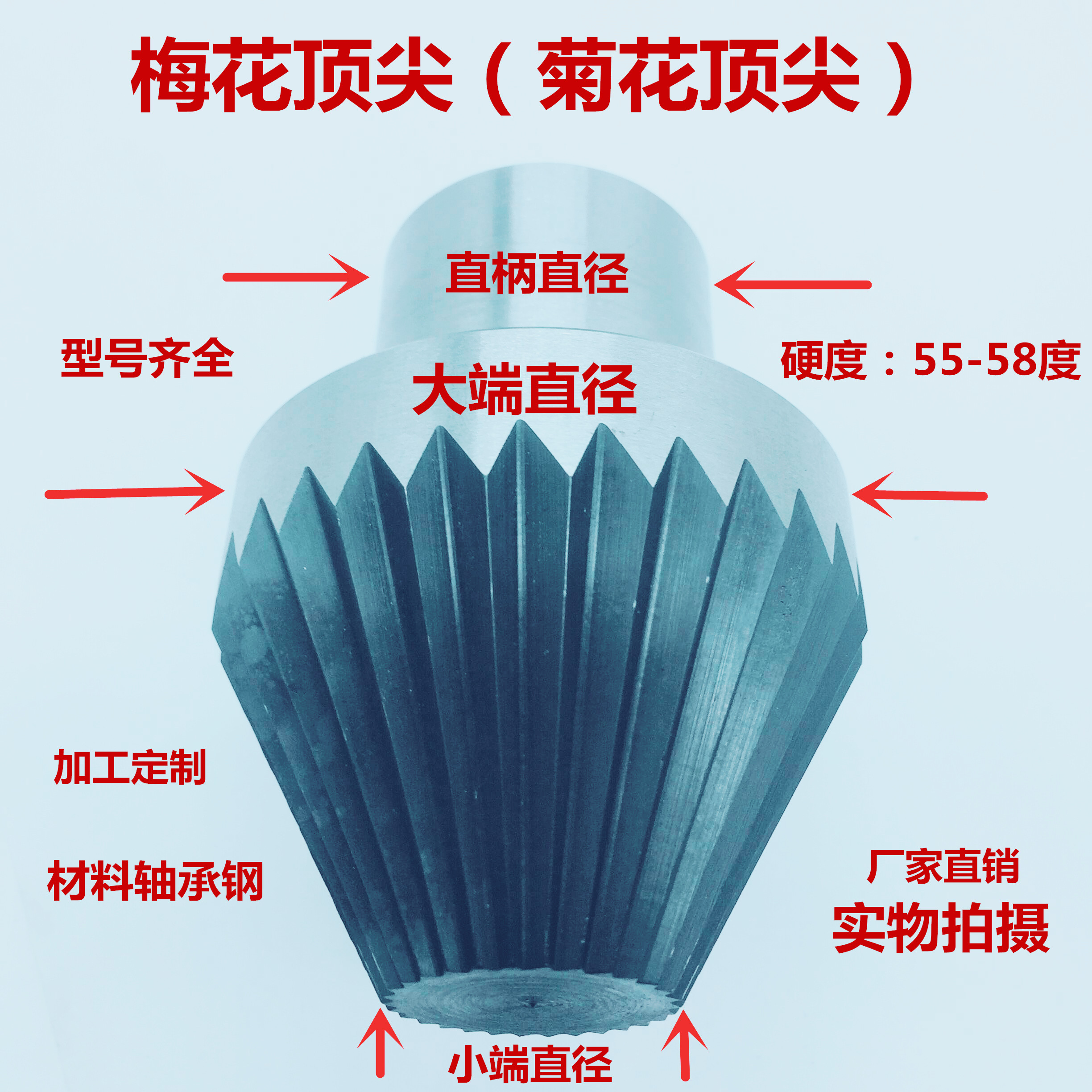 直柄梅花顶尖顶针/车床梅花顶尖/驱动顶针固定/菊花顶尖型号齐全在类目 五金/工具, 机械五金, 其他机械五金(新)中 - 来自Buy2taobao.com提供专业的淘宝代购服务