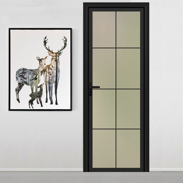 卫生间门浴室门厨房门窄边钛镁铝合金门家用卫生间室内门厕所门