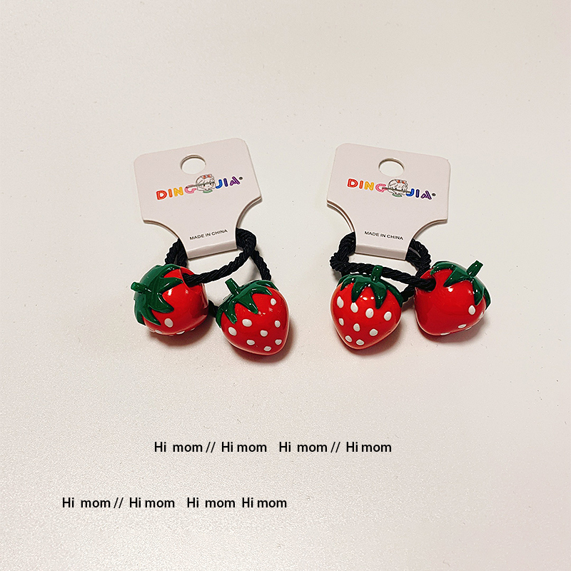 韩国儿童草莓水果小皮筋卡通头绳可爱女童发圈宝宝公主小女孩头饰