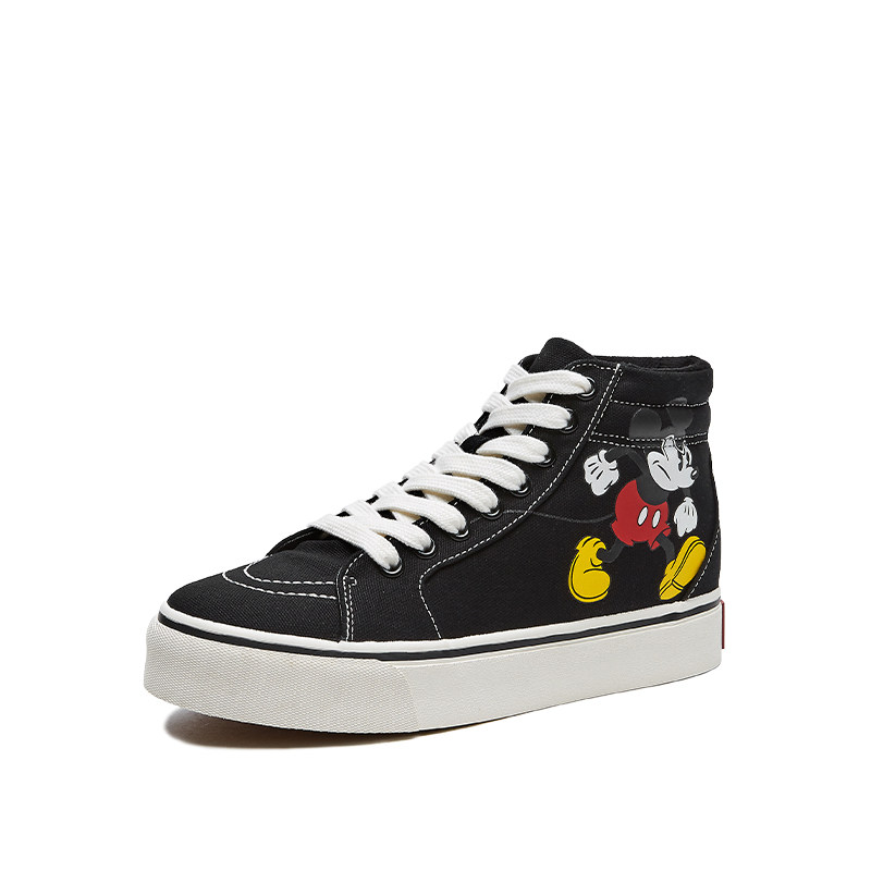 【迪士尼系列】热风女鞋2020年秋季新款时尚高帮帆布鞋百搭休闲鞋