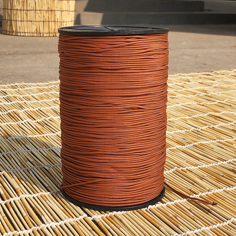 优质竹帘芦苇帘卷帘拉绳20米包芯尼龙绳咖啡色滑轮垂帘线耐磨专用