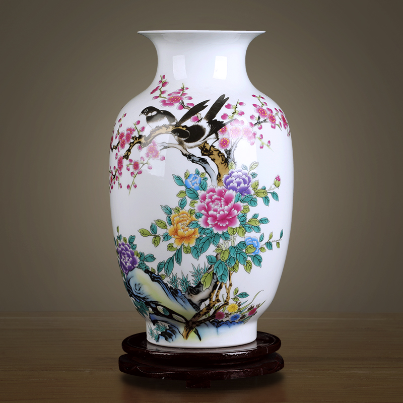 景德镇陶瓷花瓶中式客厅家居装饰品摆