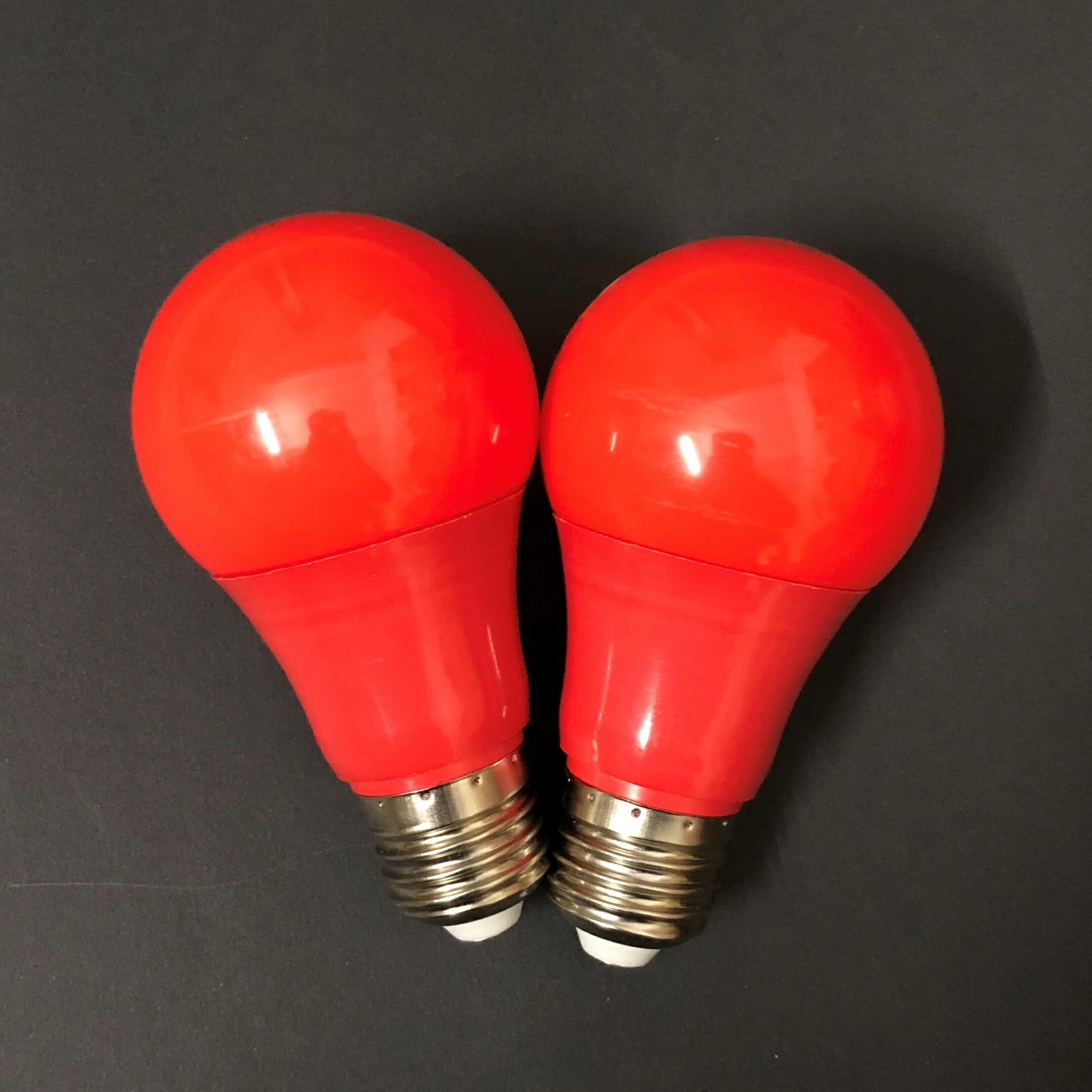 led灯泡e27螺口led单灯家用照明led节能灯高亮螺旋灯泡9w大红亮白