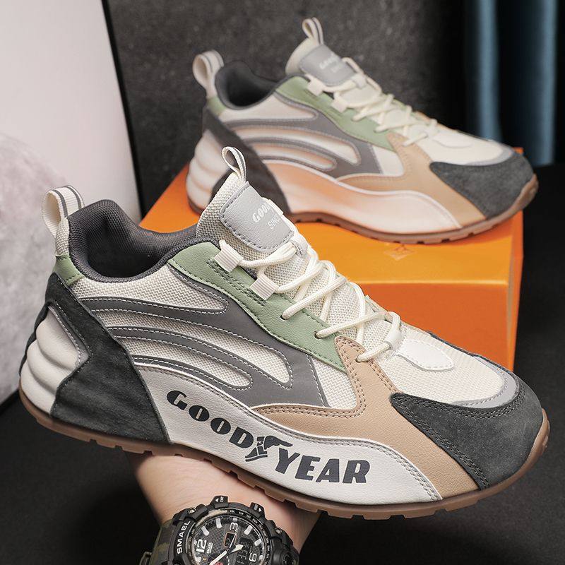 固特异good year男鞋内增高运动鞋男老爹鞋包底休闲鞋子时尚潮鞋
