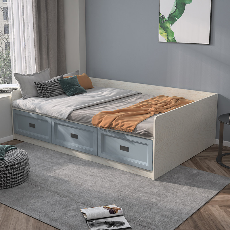 定制客厅储物沙发抽屉床简约书房榻榻米床收纳单人床多功能小户型