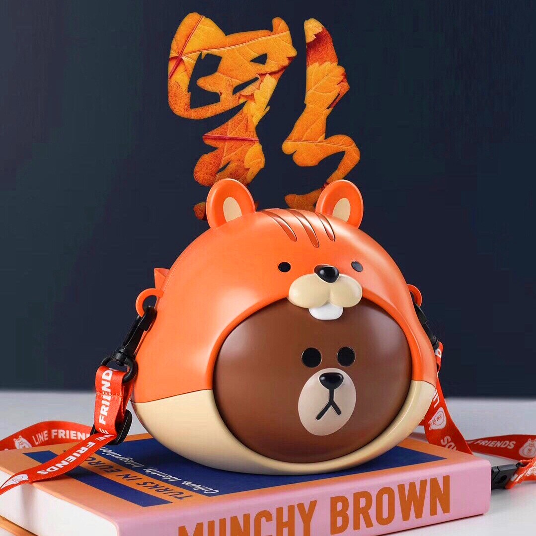 布朗熊周边 斜挎包_line friends2020鼠年春节周边 影院正版 布朗熊爆