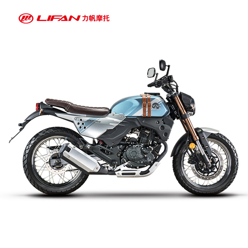 力帆摩托kpm200 lf200-3b国四辐条轮电喷水冷复古街车摩托车整车