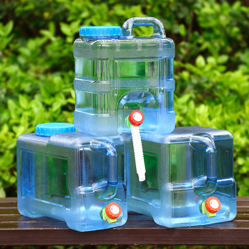 矿泉水桶 家用 方形_户外水桶家用储水用pc桶装纯净矿泉装水饮水桶带