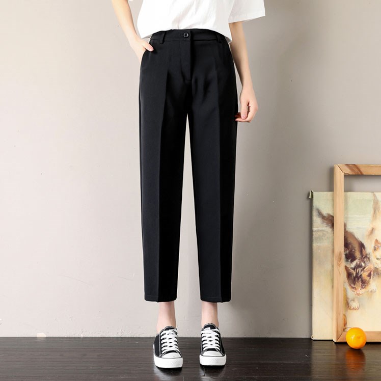 Wide leg pants Easy Straight Ninth pants Korean Edition Ultra-fire cec Paige Versatile Show thin leisure time Suit pantsin the Women's clothing/Boutique , Pants , Casual pants  category - from Buy2taobao.com to provide professional Taobao agent buy service