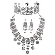 Good smart bride Crown Necklace Earring jewelry Studio wedding jewelry sets a Crown accessories scene necklace