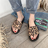 ulzzang Harajuku Net Red Leopard slipper 2019 summer new pattern Flat bottom Sandals one word Beach shoes ulzzang Harajuku Net Red Leopard slipper 2019 summer new pattern Flat bottom Sandals one word Beach shoes