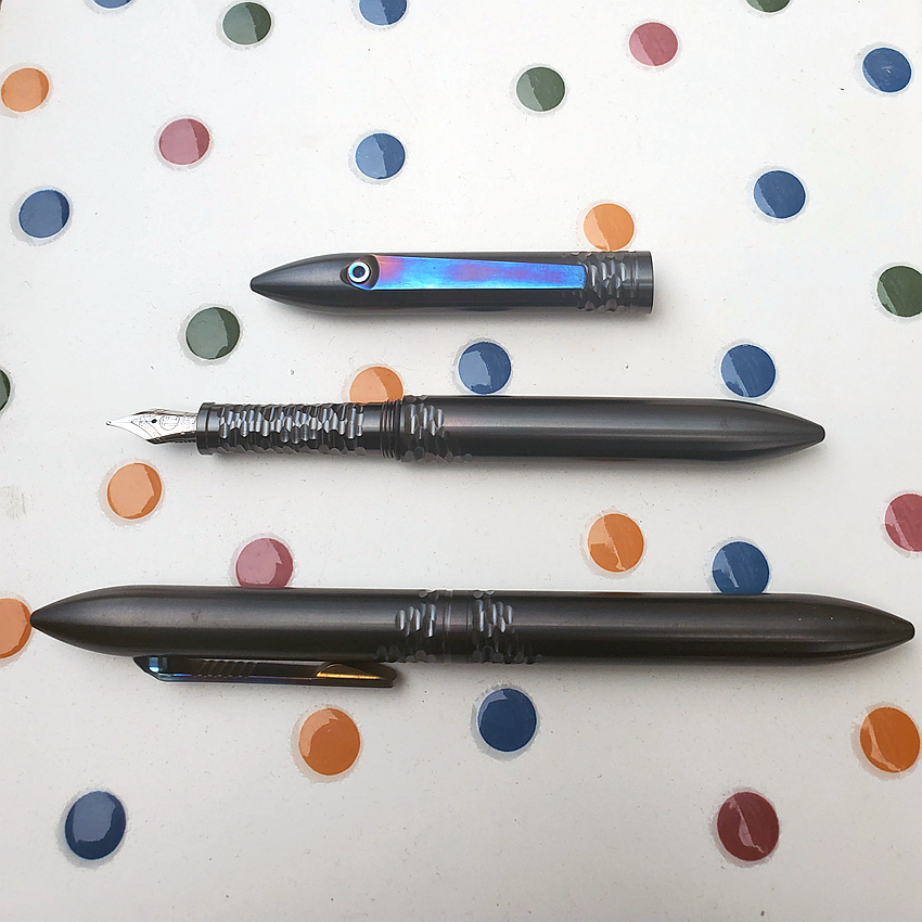 如意 Zr锆705优于钛 实心数控钢笔末匠笔尖旋转吸墨水内胆EDC文具