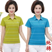 Phụ nữ trung niên và người cao tuổi quần áo mùa xuân và mùa thu áo vest cotton dài cỡ trung cỡ lớn của mẹ mặc áo khoác của phụ nữ trung niên áo ghi lê áo ghi lê - Áo vest