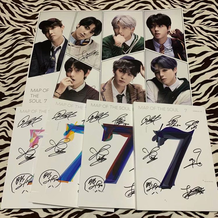 鑫星娱乐签名明星收藏馆的优惠券大全—防弹少年团 签名亲笔回归 bts