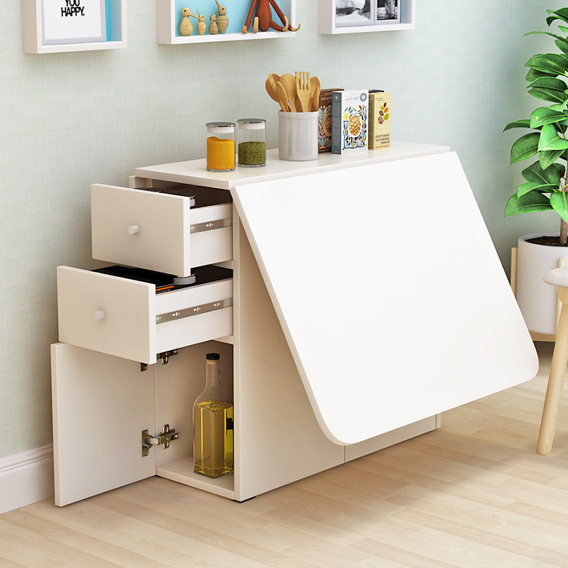 Modern simplicity Small apartment Telescoping Folding table rectangle move kitchen Lockers simple and easy Meal tables and chairs combinationin the Residential furniture , Tables , Folding table category - from Buy2taobao.com to provide professional Taobao agent buy service