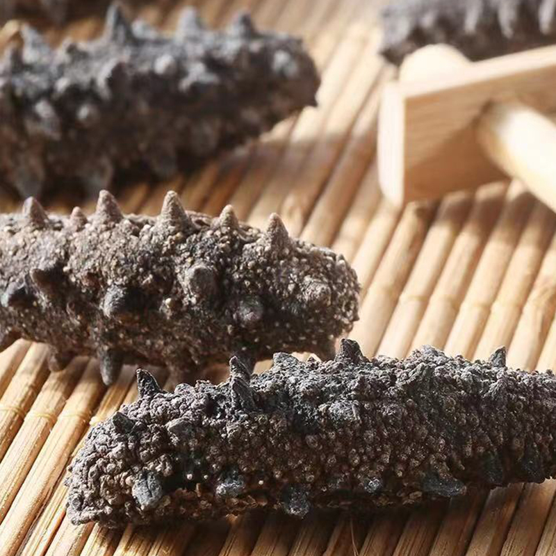 DG-201205 Dongze Dalian deep sea bottom sowing light clean dry sea cucumber gift box 200g