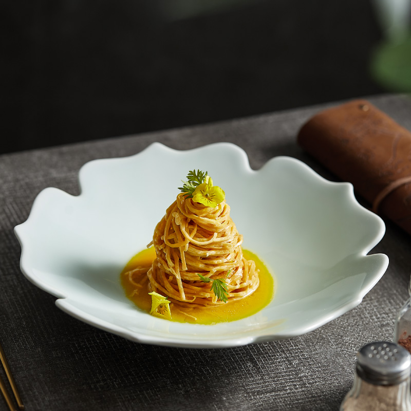 特色酒店异形餐具意境菜餐盘精致私房菜凉菜小炒盘创意融合菜盘子