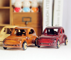 杂货实木甲壳虫汽车模型 家居装饰品摆件 木质模型 新房摆设礼品