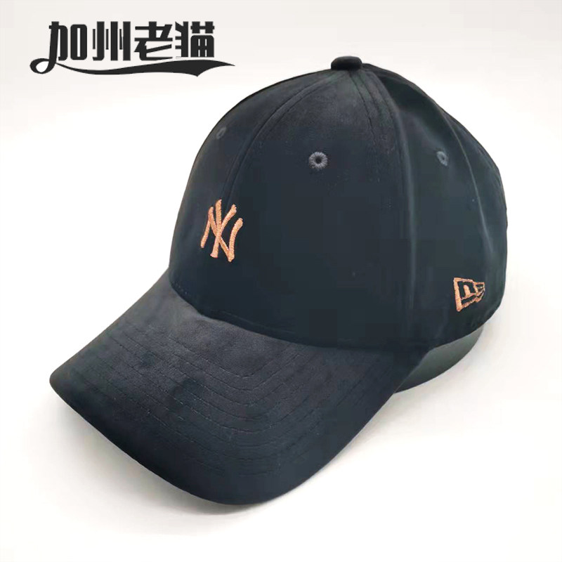 new era纽亦华早春新款 mlb丝绒棒球帽子ny/la休闲弯檐帽男女潮